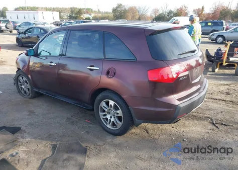 2009 Acura Mdx Technology Package z USA, uszkodzony, nr VIN 2HNYD28649H506543